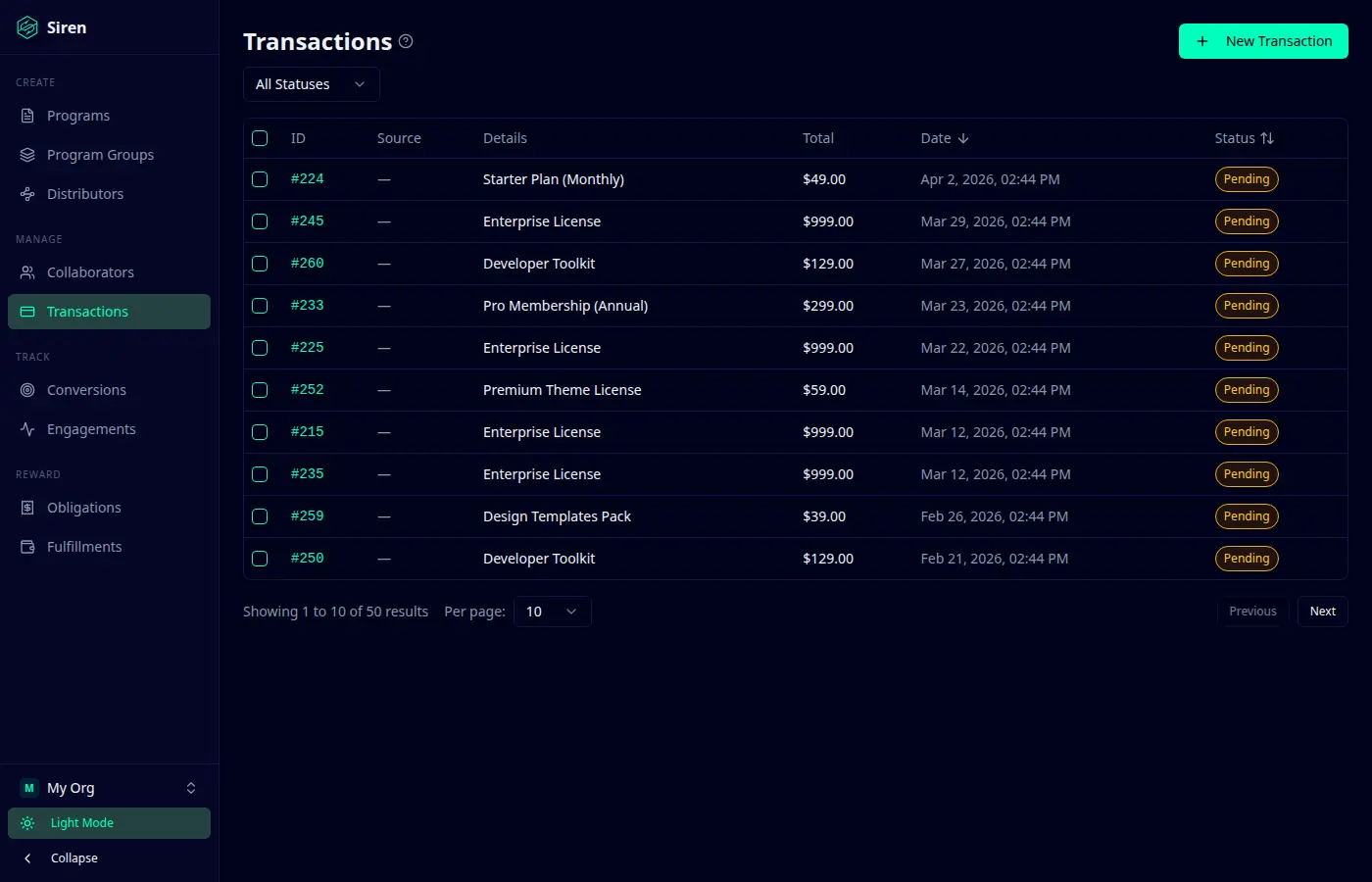 Screenshot 5 of Siren Affiliates