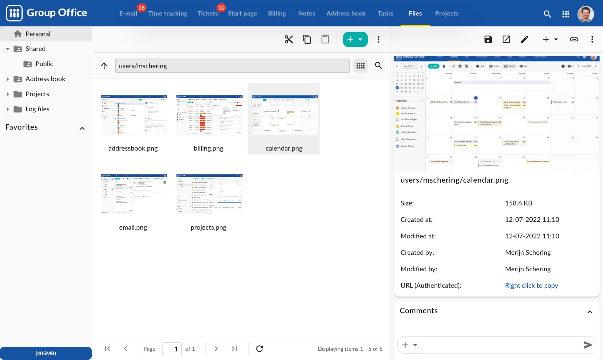 Screenshot 3 of GroupOffice