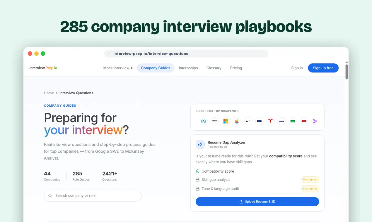 Screenshot 5 of Interview Prep.io