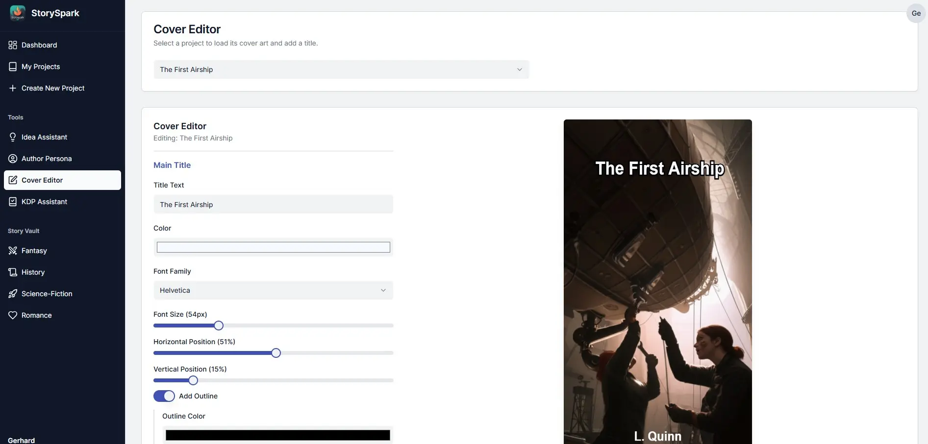 Screenshot 1 of AI StorySpark