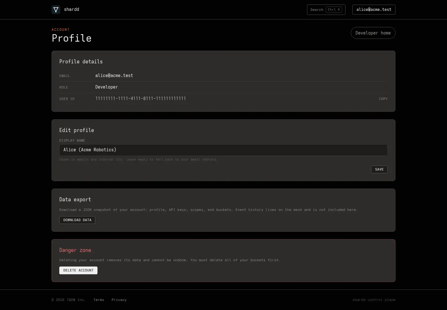 Screenshot 2 of shardd