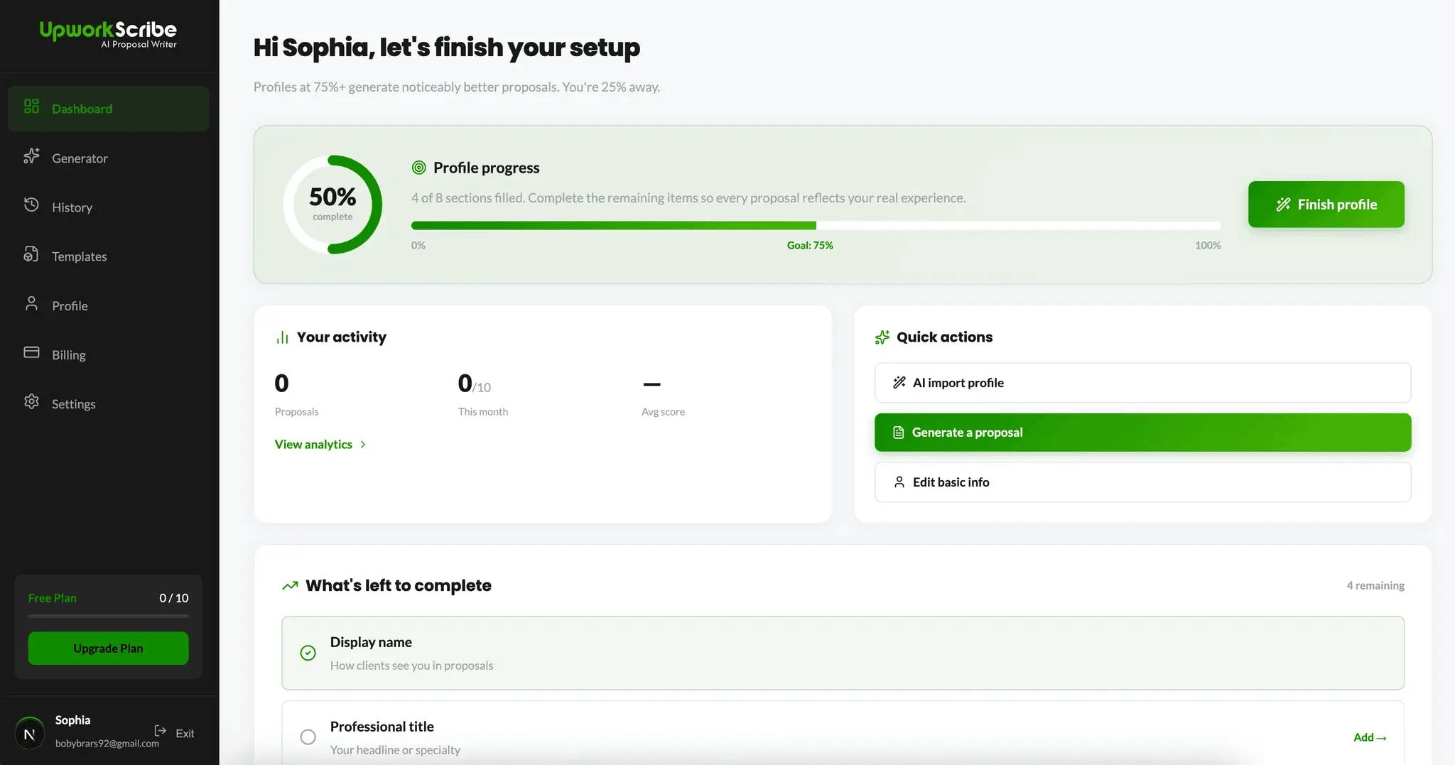 Screenshot 1 of UpworkScribe