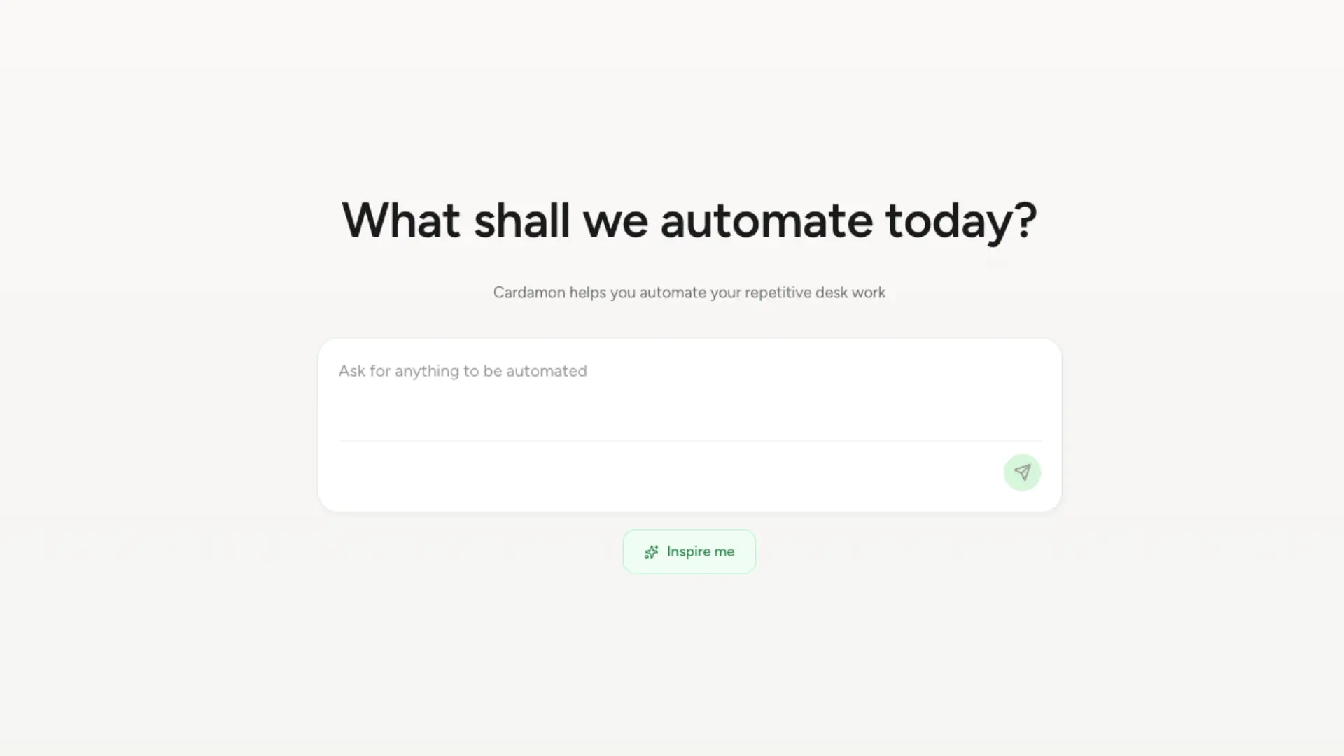 Screenshot 1 of Cardamon - Text to Agent