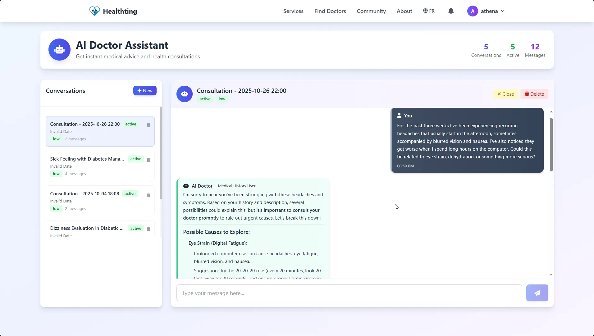 Screenshot 9 of https://www.healthting.com/