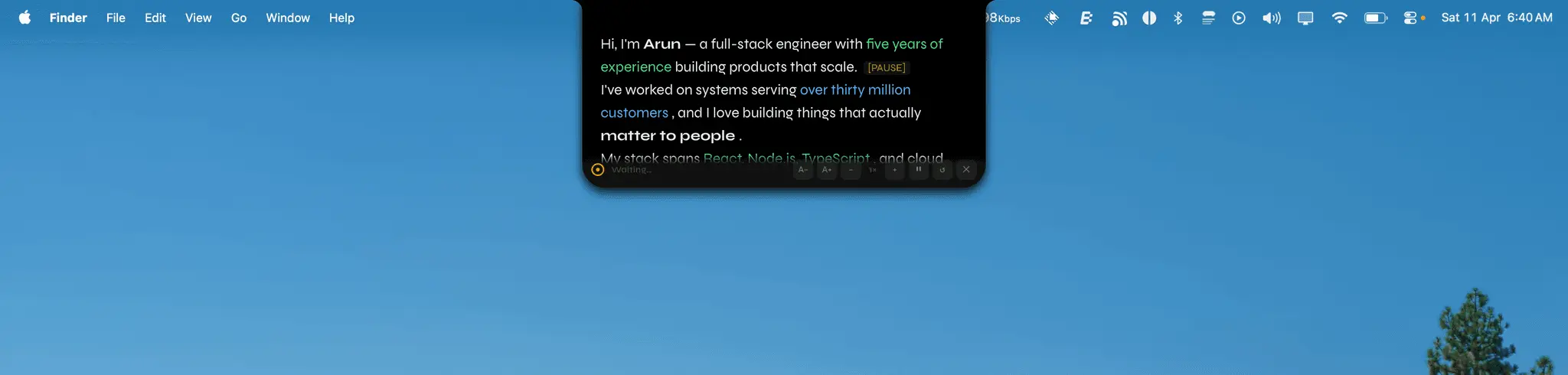 Screenshot 3 of OpenTeleprompter V3