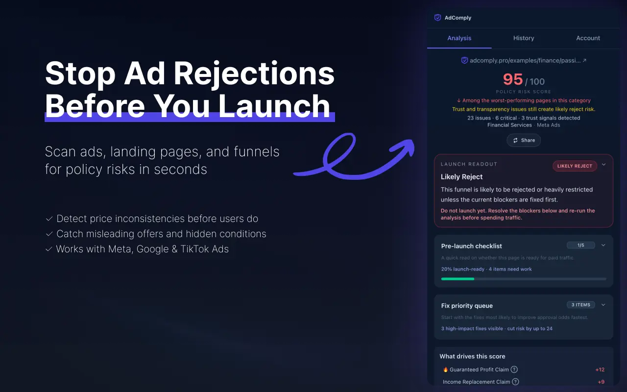 Screenshot 1 of AdComply