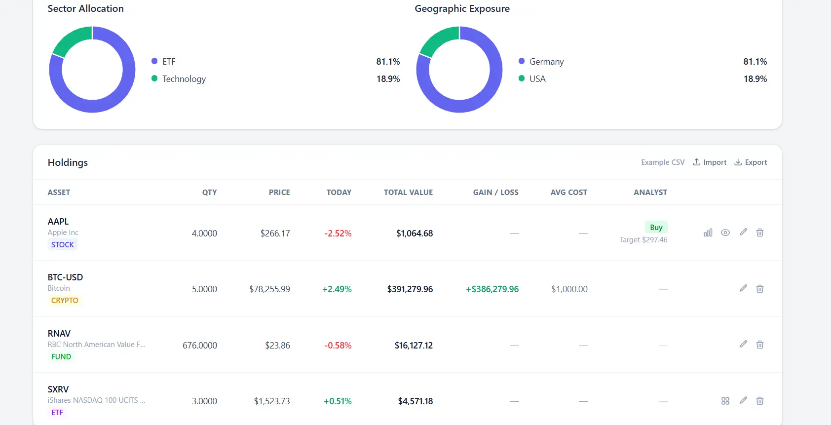 Screenshot 6 of FolioTrack
