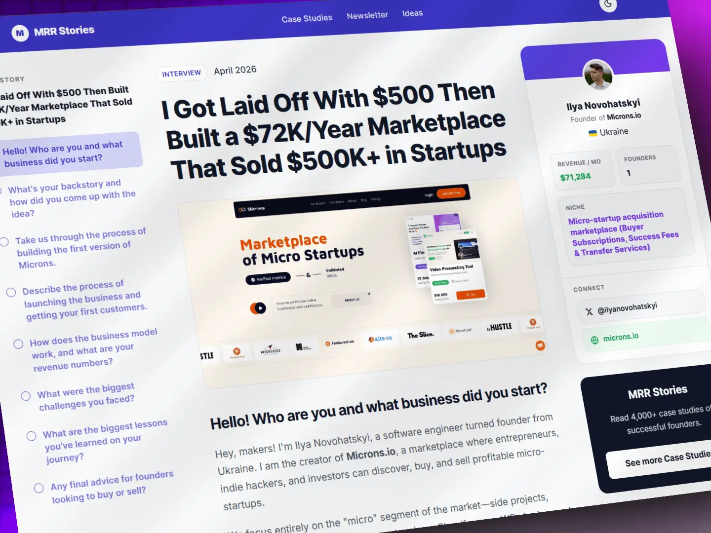 Screenshot 3 of MRR Story