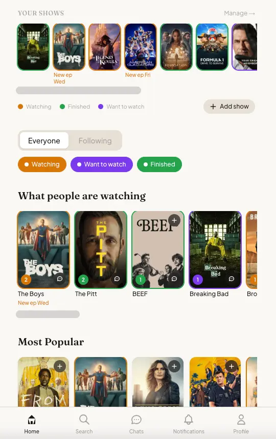 Screenshot 2 of Showsincommon
