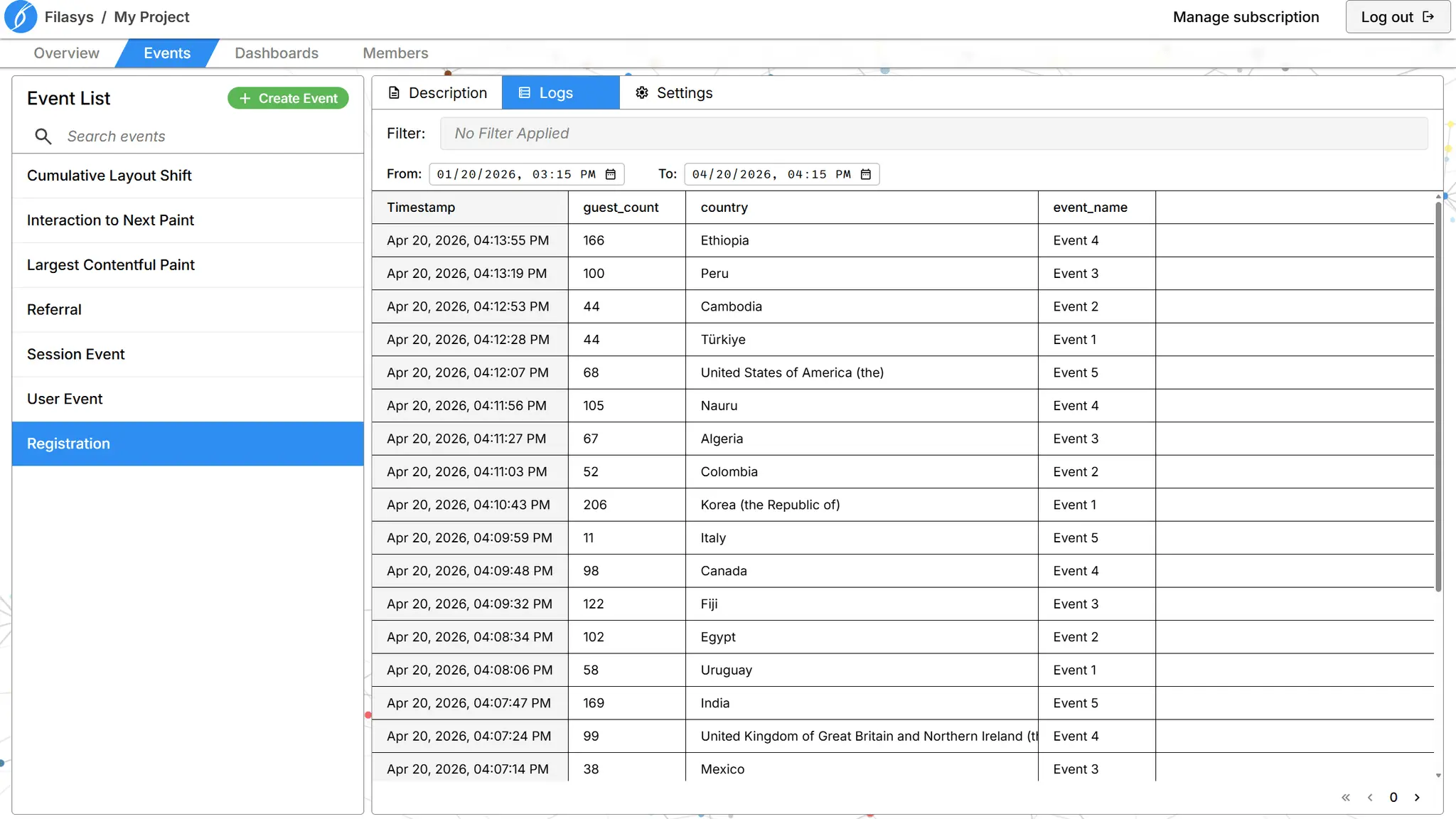 Screenshot 2 of Filasys