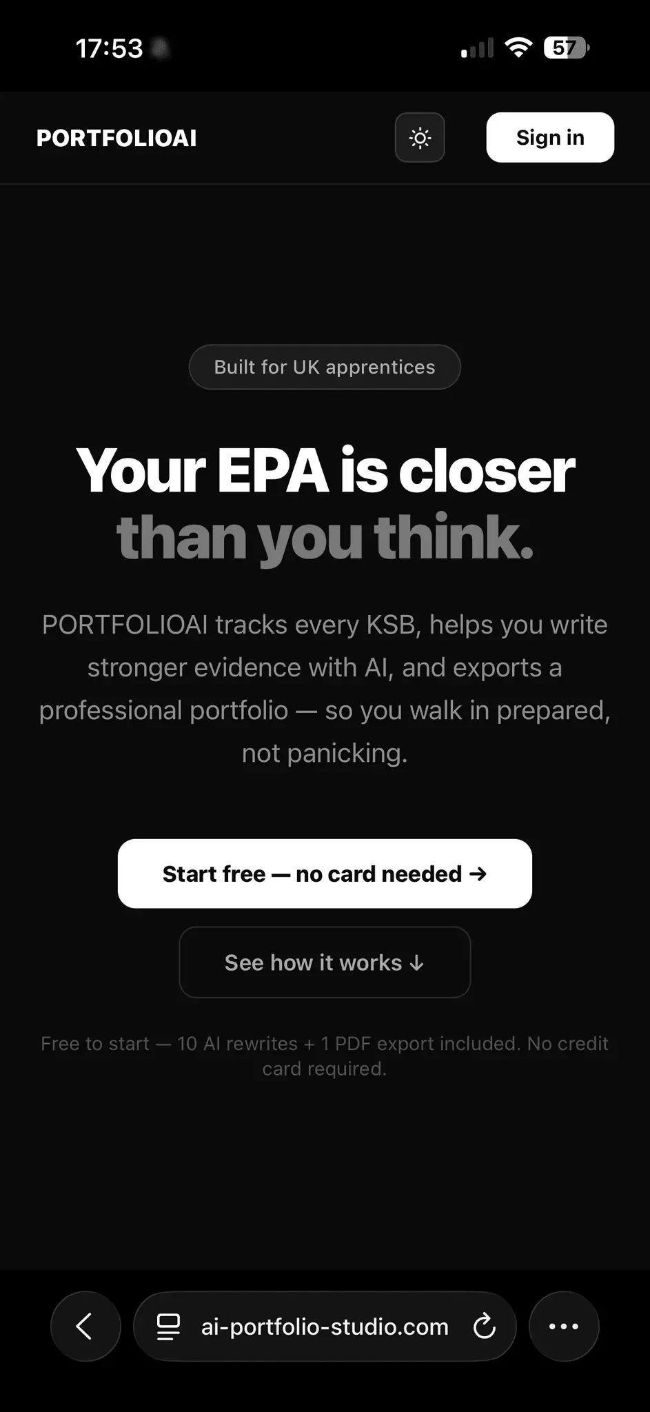 Screenshot 3 of PORTFOLIOAI