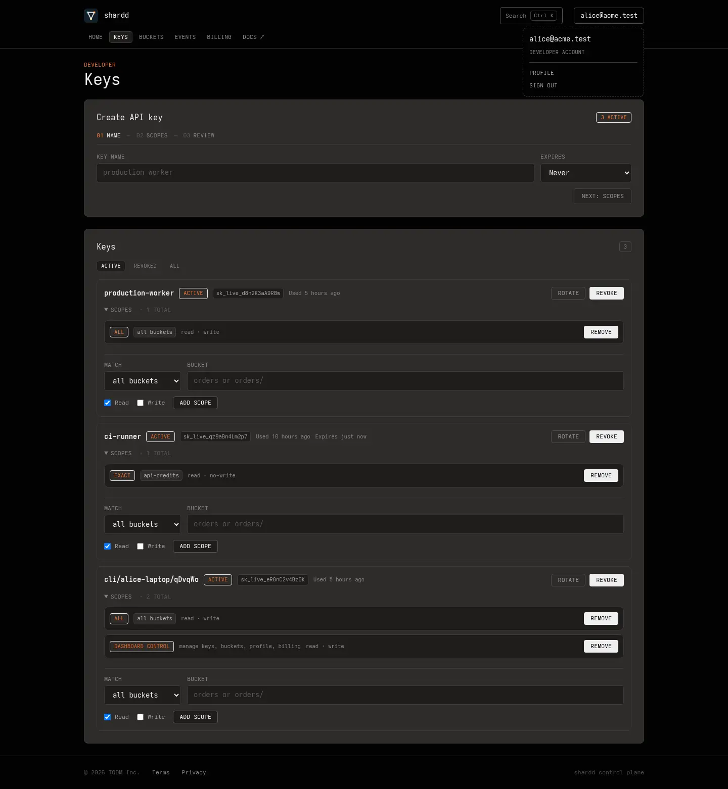Screenshot 1 of shardd