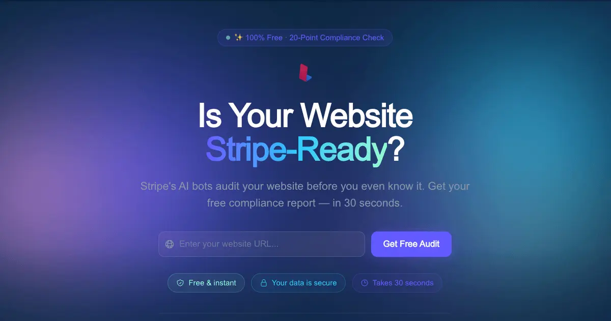 Screenshot 1 of Stripe Compliance Checker