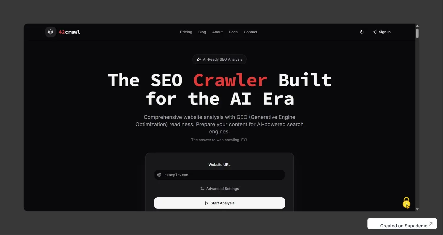 Screenshot 1 of 42crawl