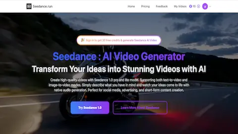 Screenshot 2 of Seedance AI Video Generator