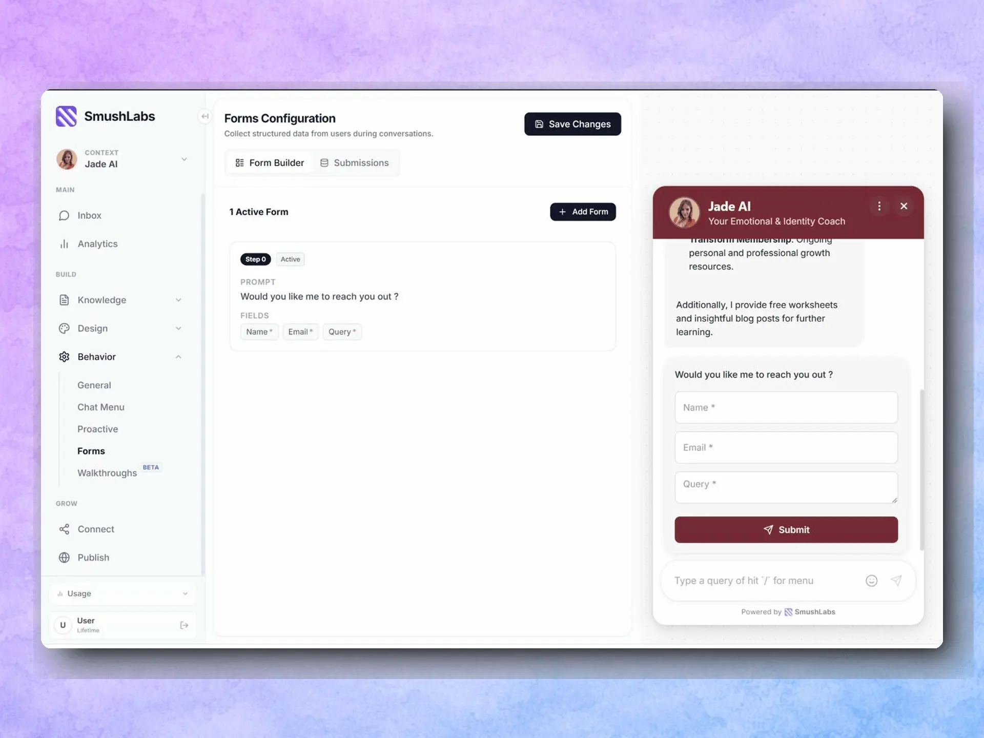 Screenshot 5 of SmushChat AI Chatbot Builder