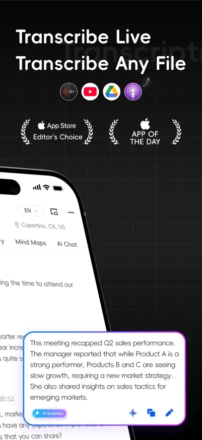 Screenshot 2 of Atter AI - Meeting Note Taker