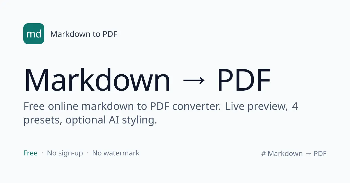 Screenshot 2 of Markdown to PDF