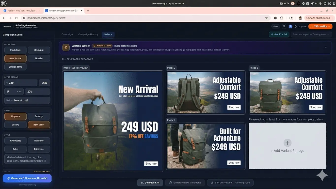 Screenshot 2 of PriceTagGenerator