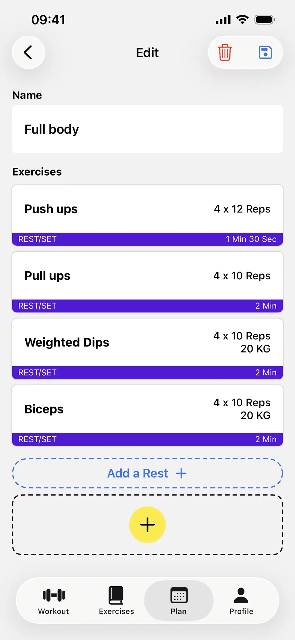 Screenshot 1 of Strainup: Workout Builder