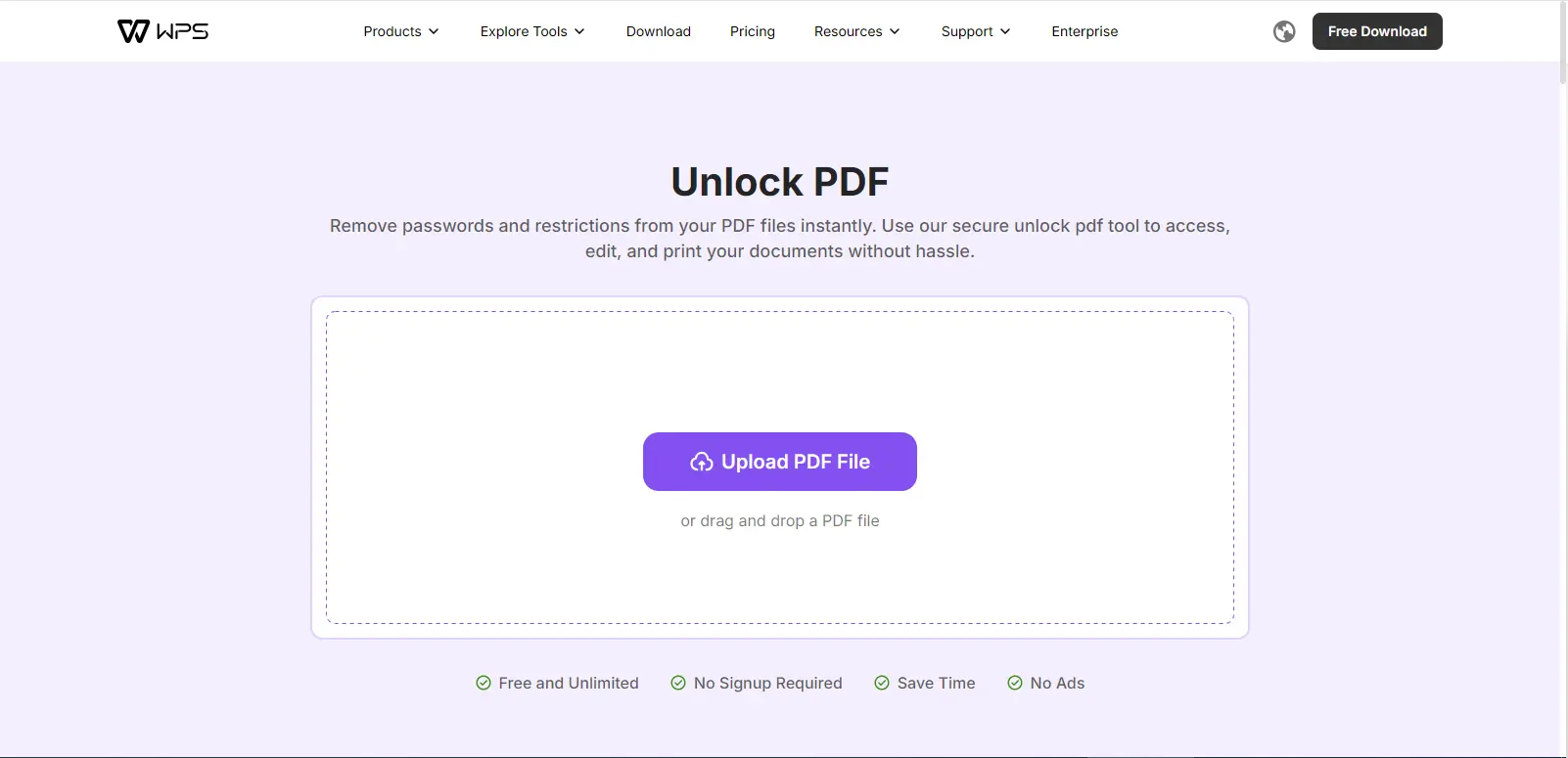 Screenshot 1 of Unlock PDF