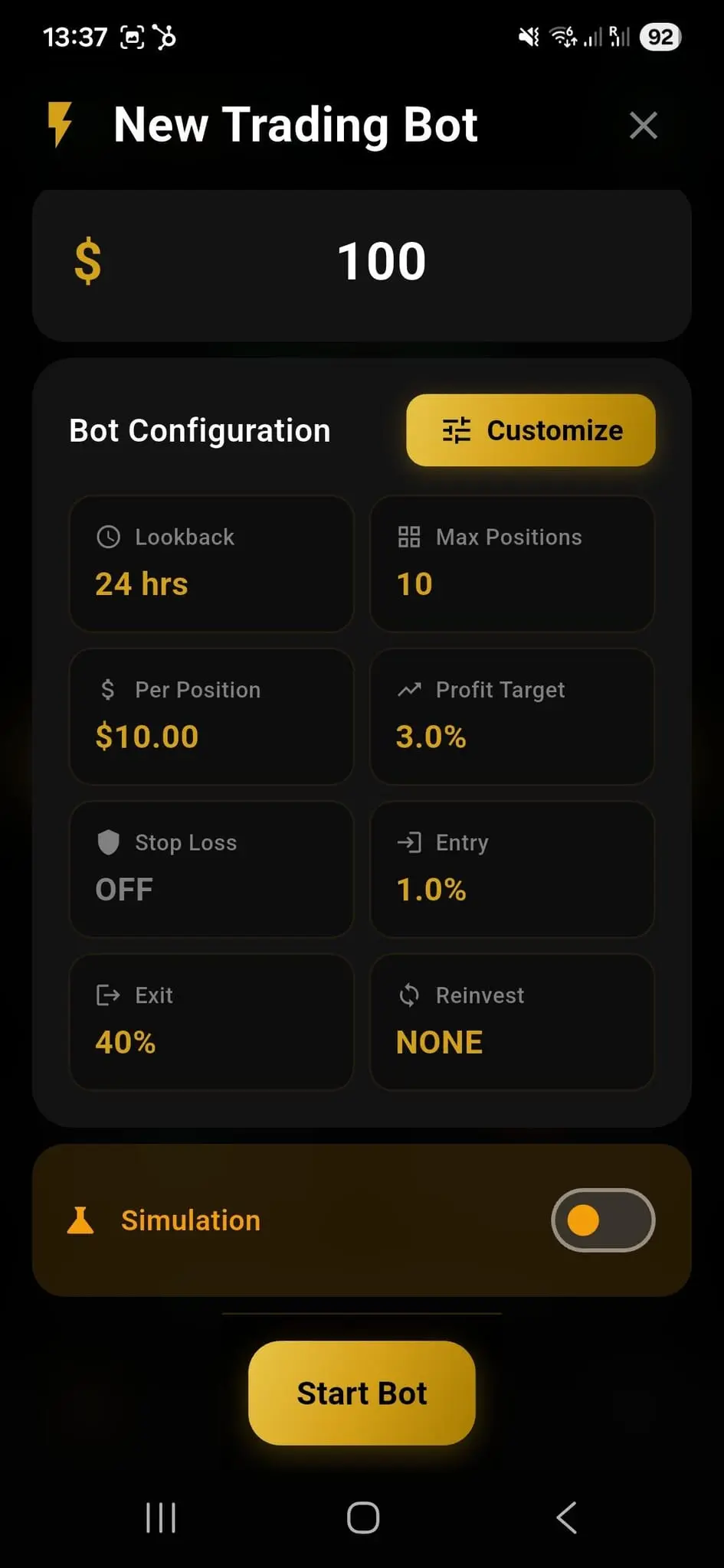 Screenshot 5 of IOI Automated Crypto Trading Bot