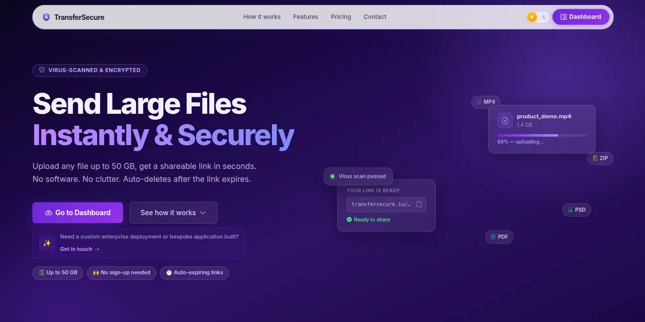 Screenshot 2 of TransferSecure