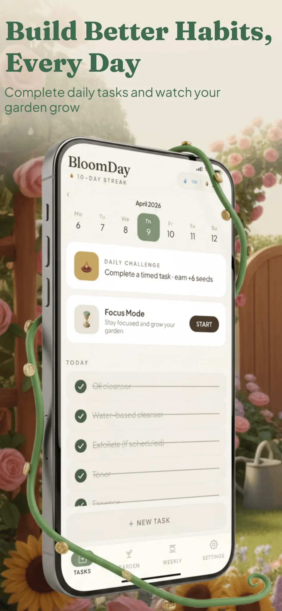 Screenshot 9 of BloomDay: Tasks & Garden