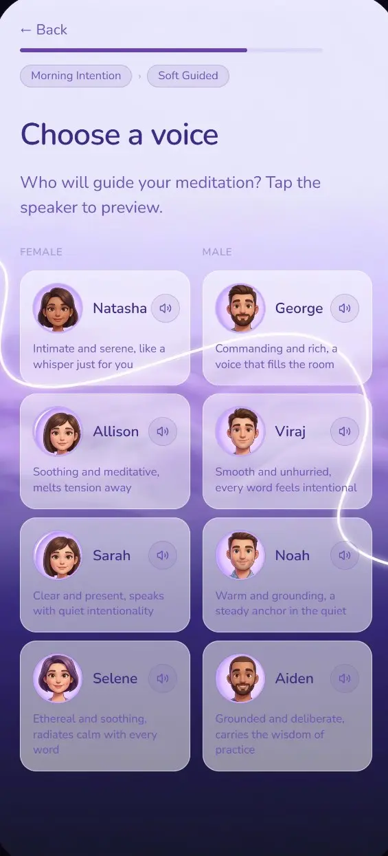 Screenshot 4 of MediTailor - AI Meditation App