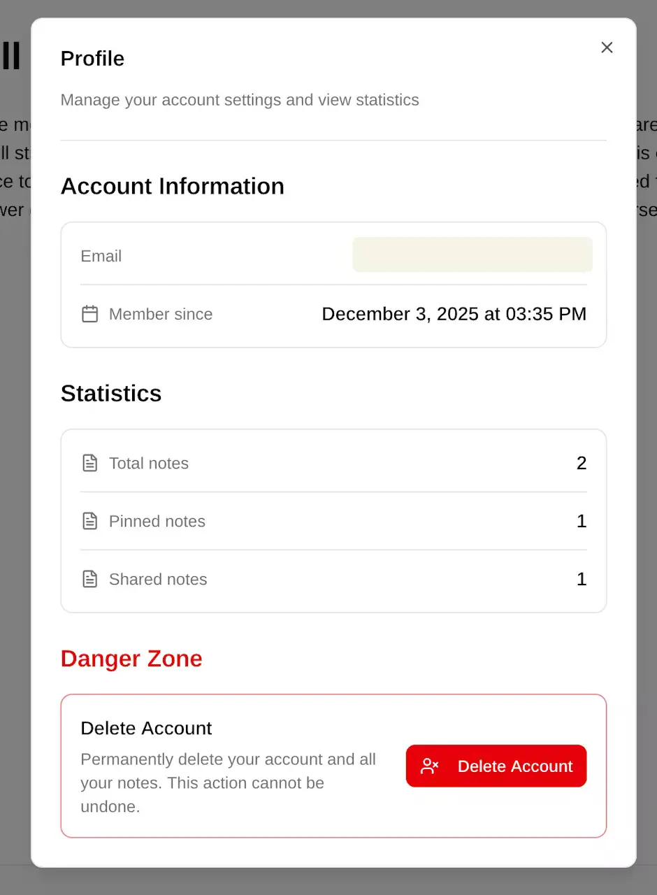 Screenshot 1 of notkit.io - Your Personal Note-Taking Sp