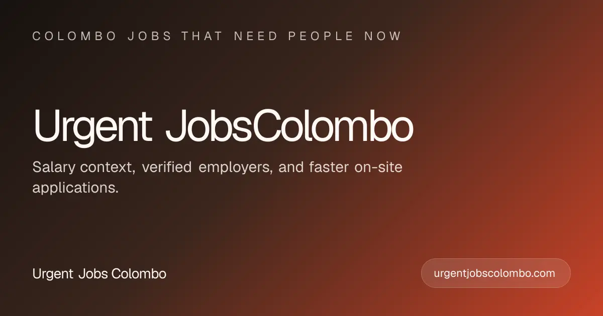 Screenshot 1 of Urgent Jobs in Colombo