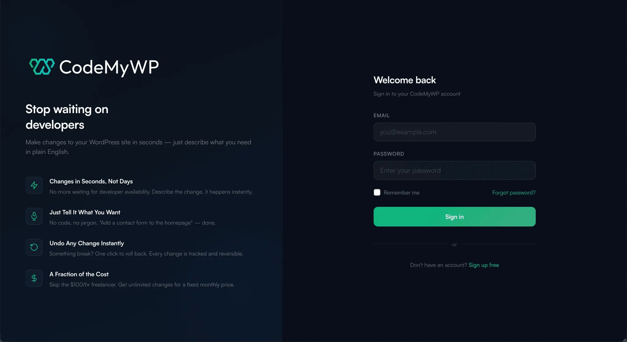 Screenshot 6 of CodeMyWP
