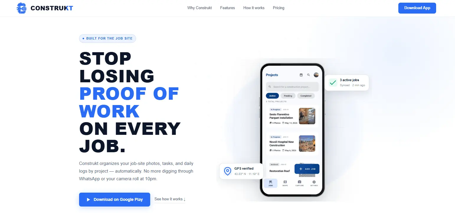 Screenshot 1 of ConstruktApp