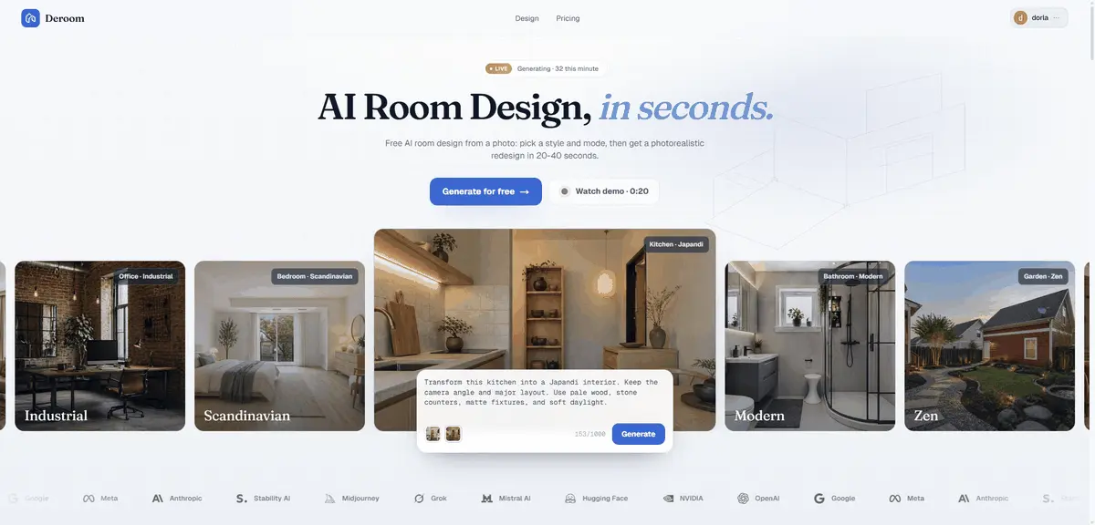 Screenshot 1 of Deroom AI