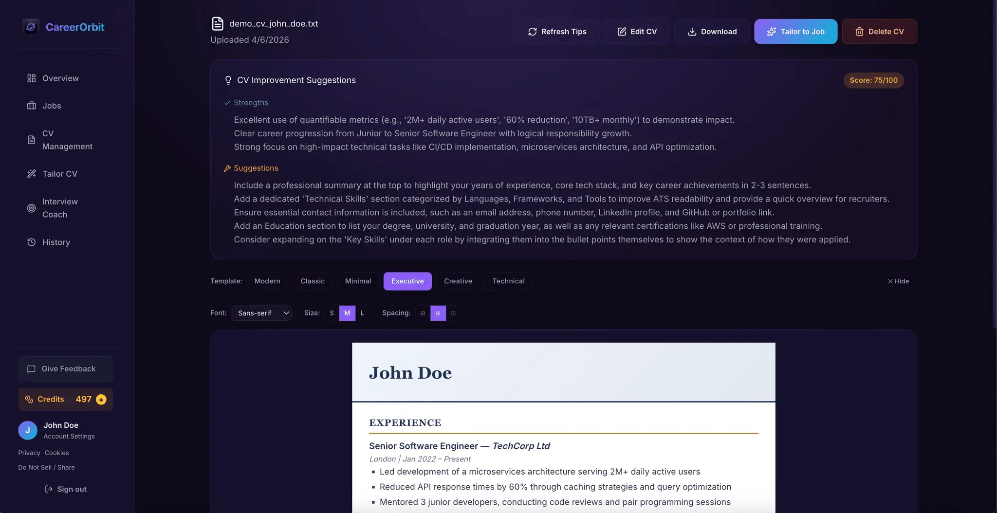 Screenshot 6 of CareerOrbit