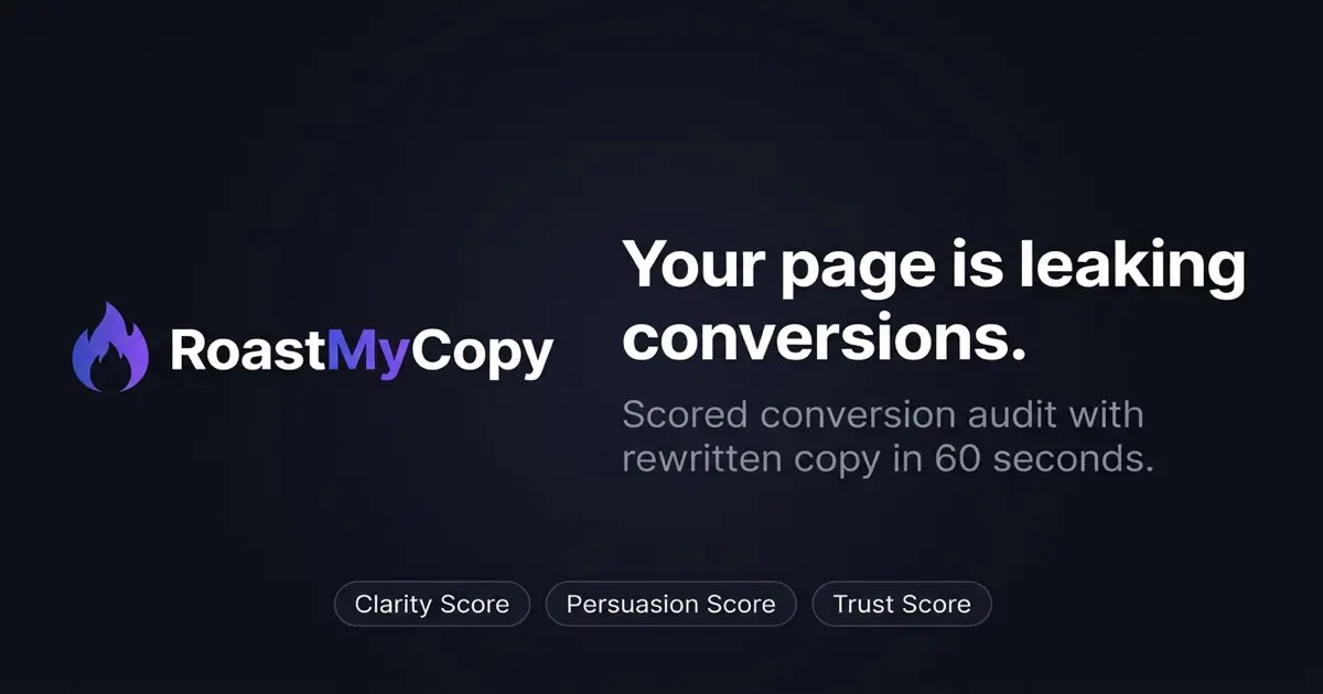 Screenshot 1 of RoastMyCopy