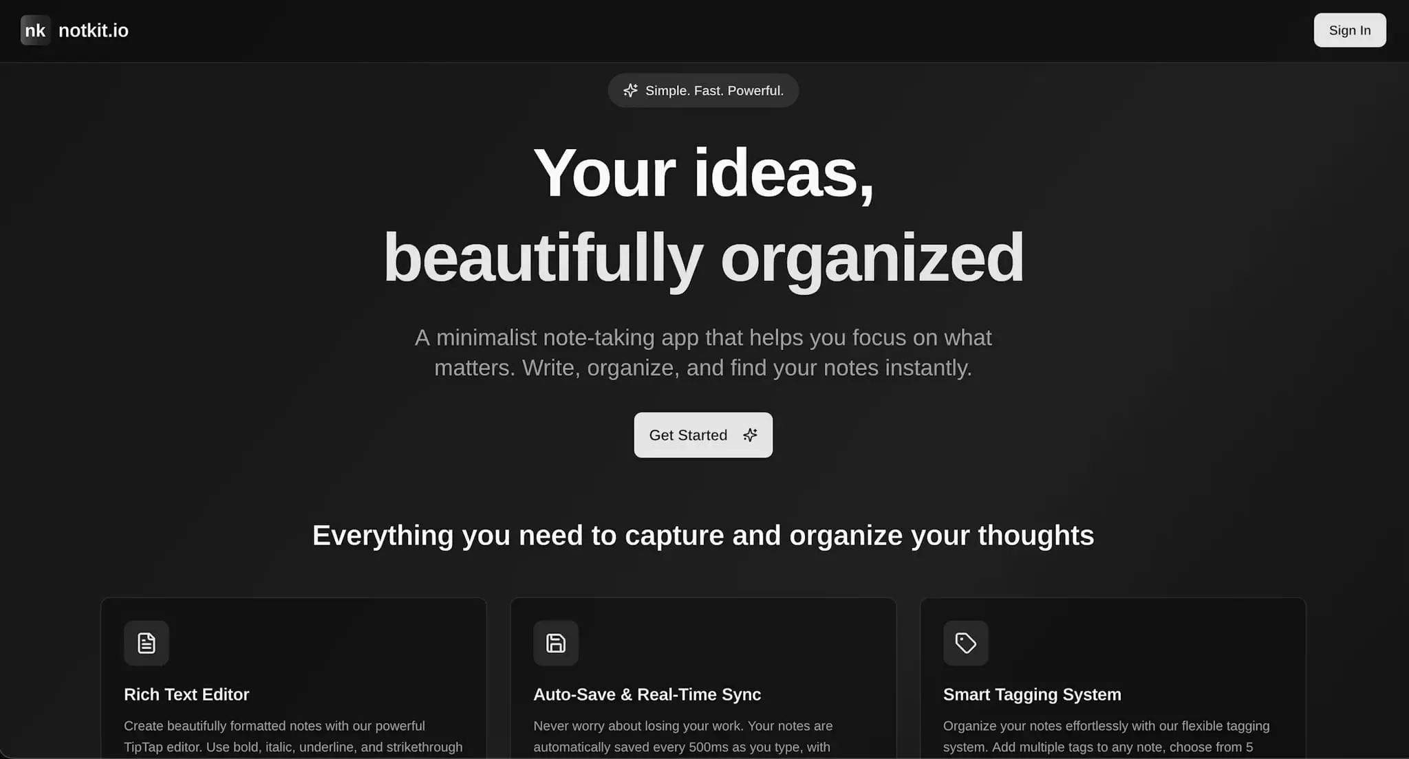 Screenshot 5 of notkit.io - Your Personal Note-Taking Sp