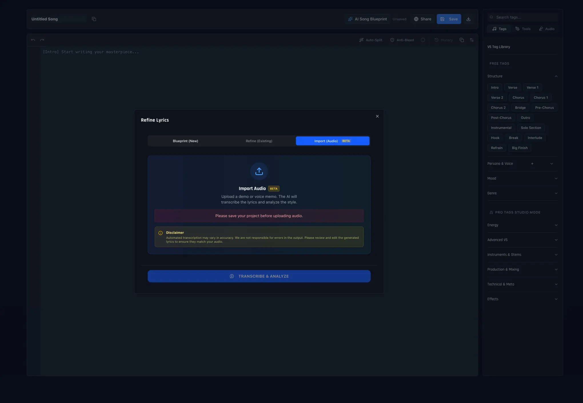 Screenshot 6 of Suno Architect
