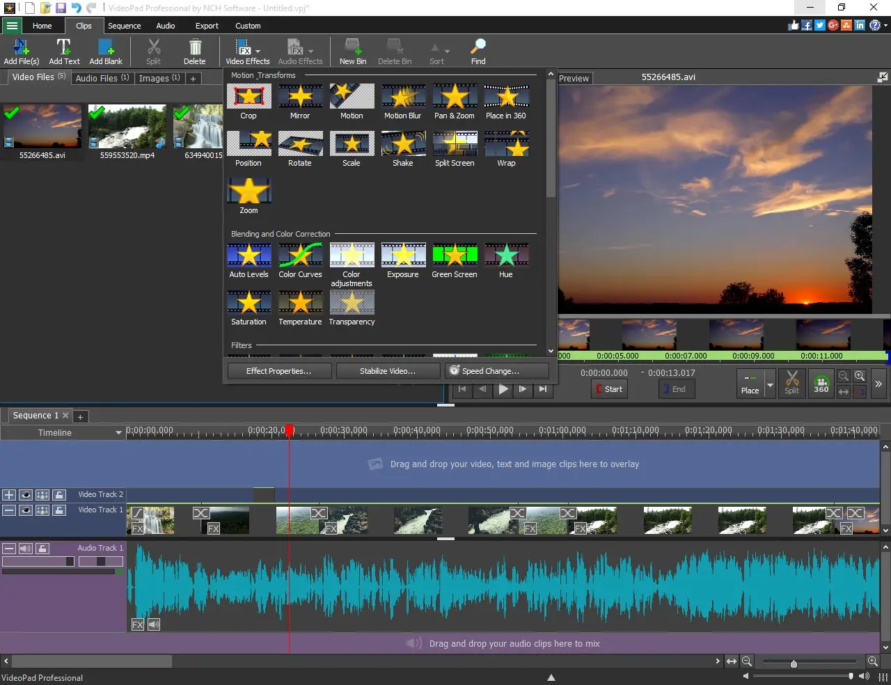 Screenshot 2 of VideoPad Video Editor