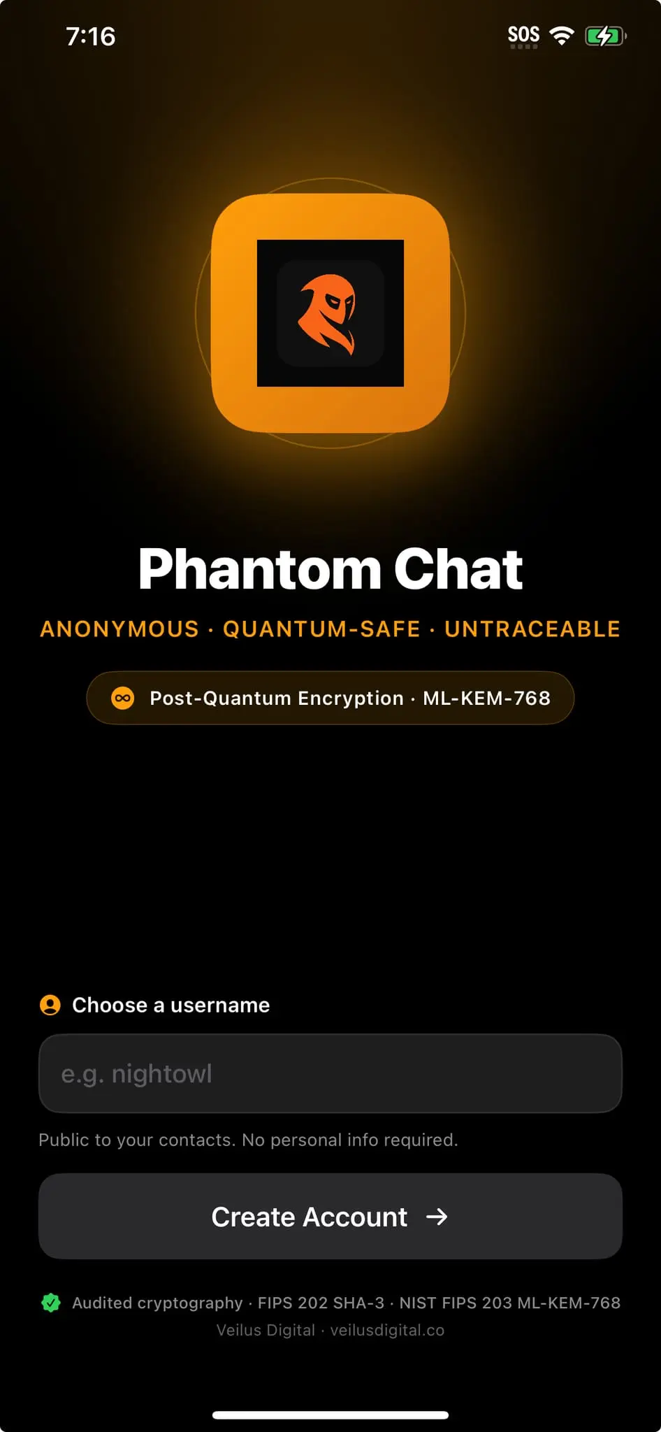 Screenshot 1 of Phantom Chat