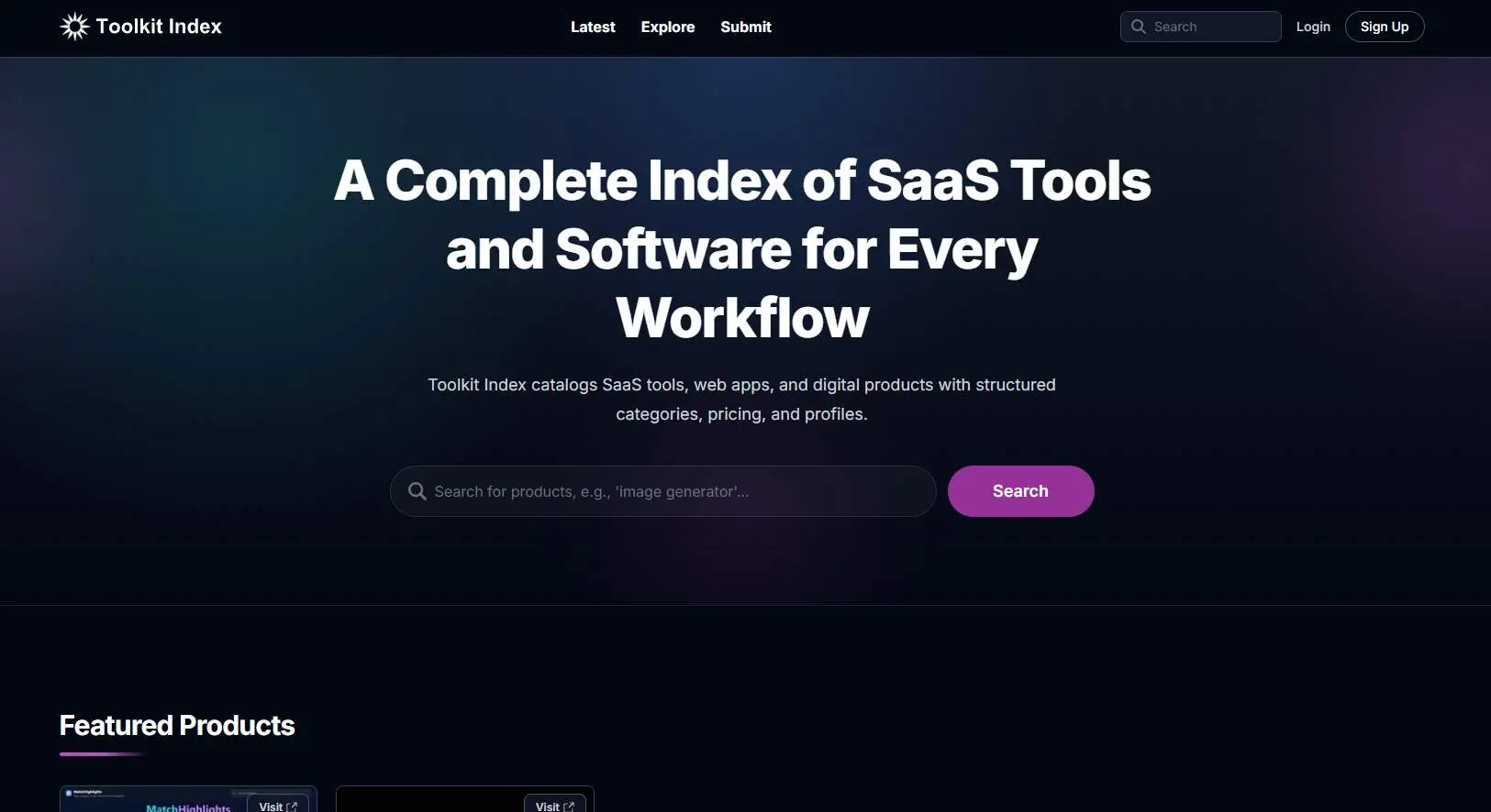 Screenshot 1 of Toolkit Index