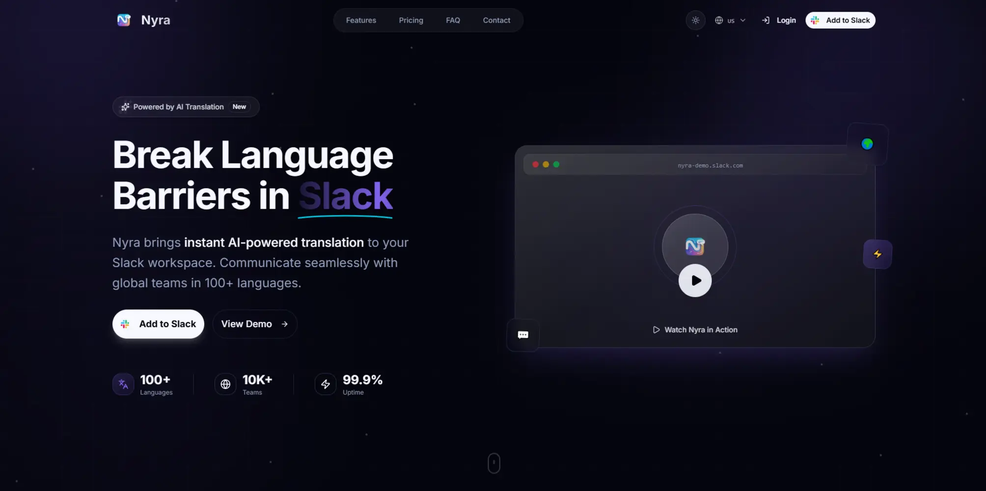 Screenshot 2 of Nyra - AI-Powered Translation for Slack