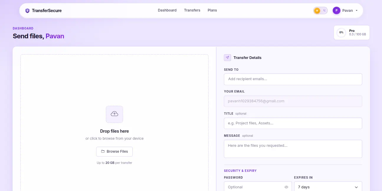 Screenshot 3 of TransferSecure