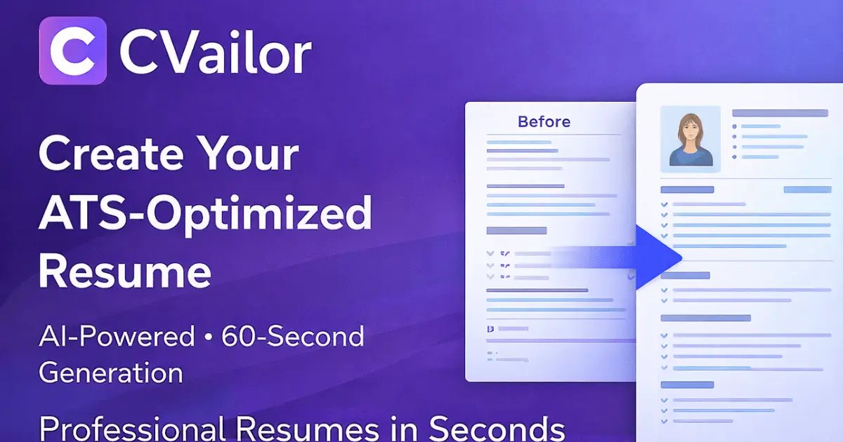 Screenshot 3 of CVailor AI Resume Builder