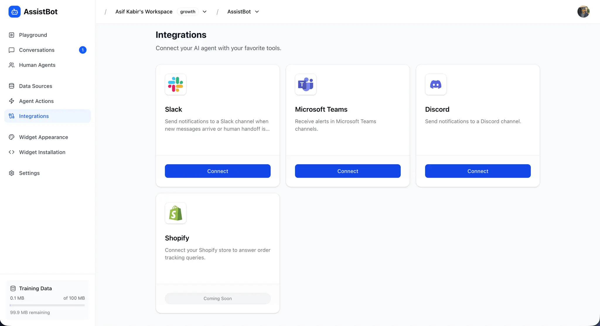 Screenshot 3 of AssistBot