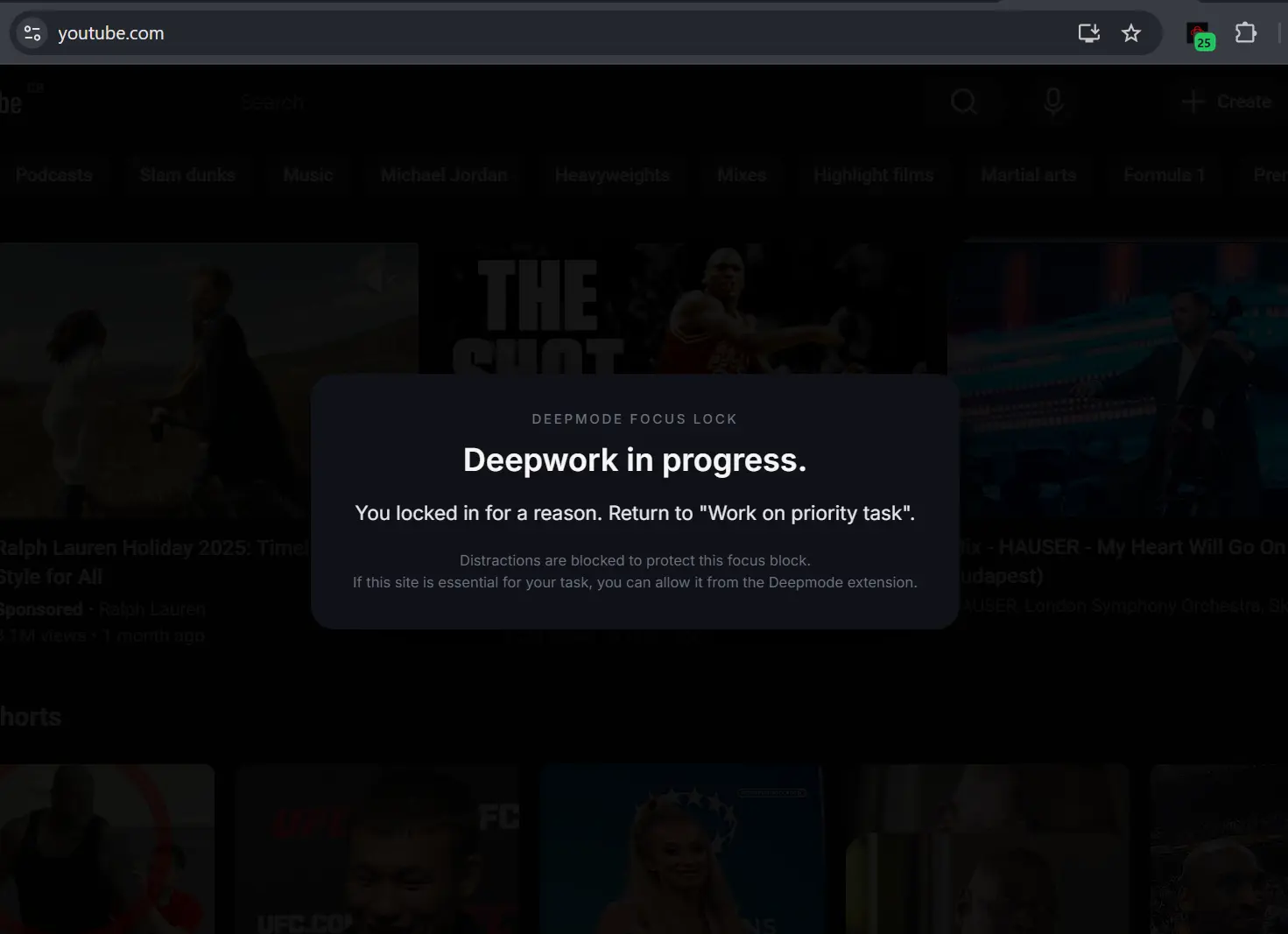 Screenshot 4 of Deepmode – Focus, on command