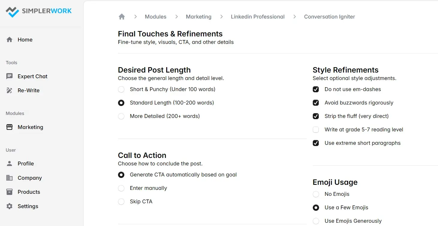 Screenshot 3 of SimplerWork AI