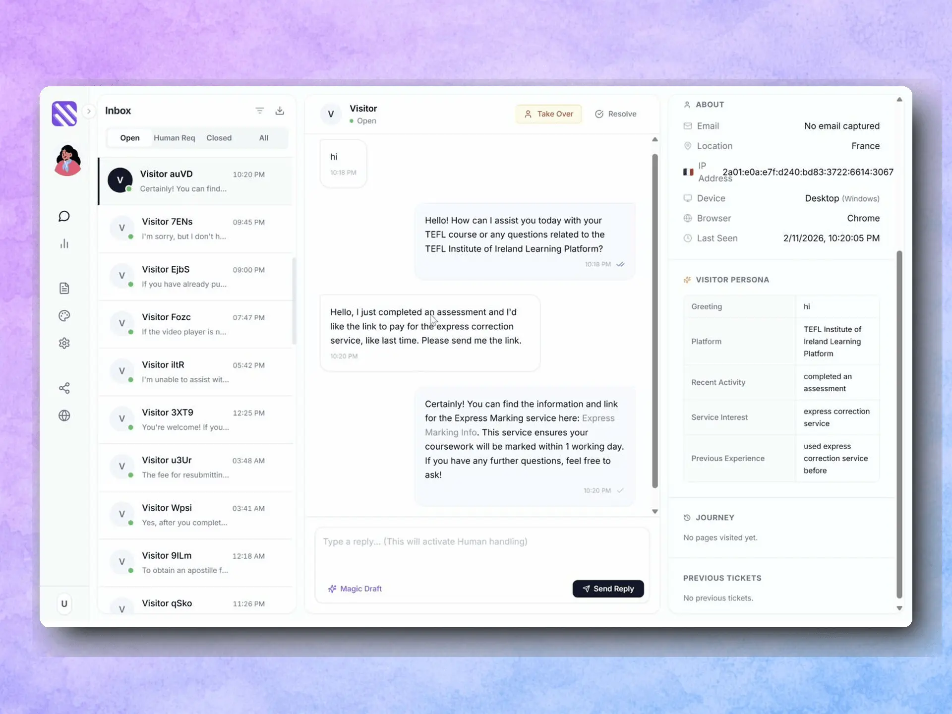 Screenshot 6 of SmushChat AI Chatbot Agent Builder
