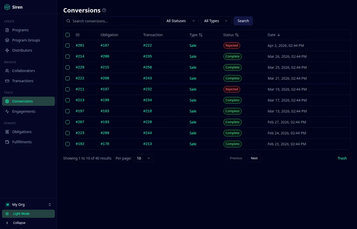 Screenshot 4 of Siren Affiliates