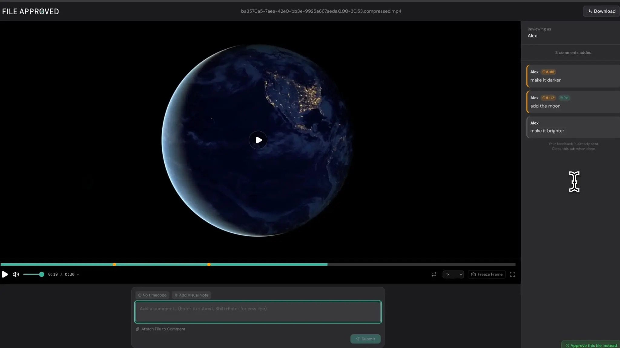 Screenshot 2 of File Approved